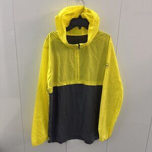 UNDER ARMOUR Men’s 1/4 Zip Athletic Pullover Size M Grey Yellow Rain - Jersey